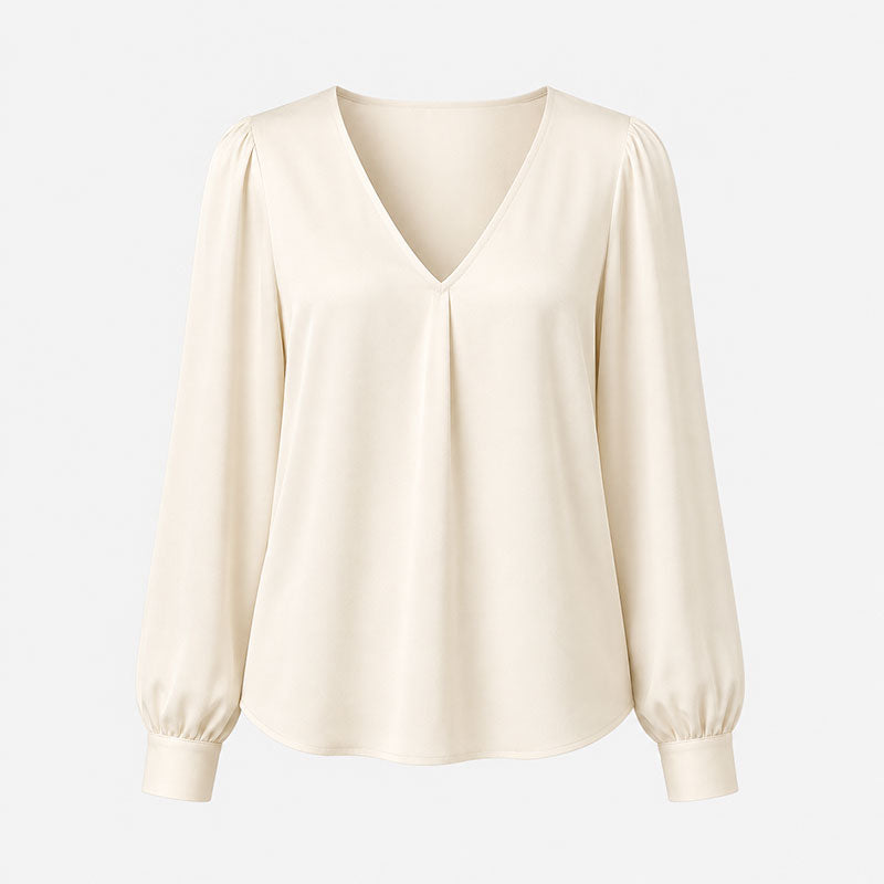Mara Bluse mit V-Ausschnitt